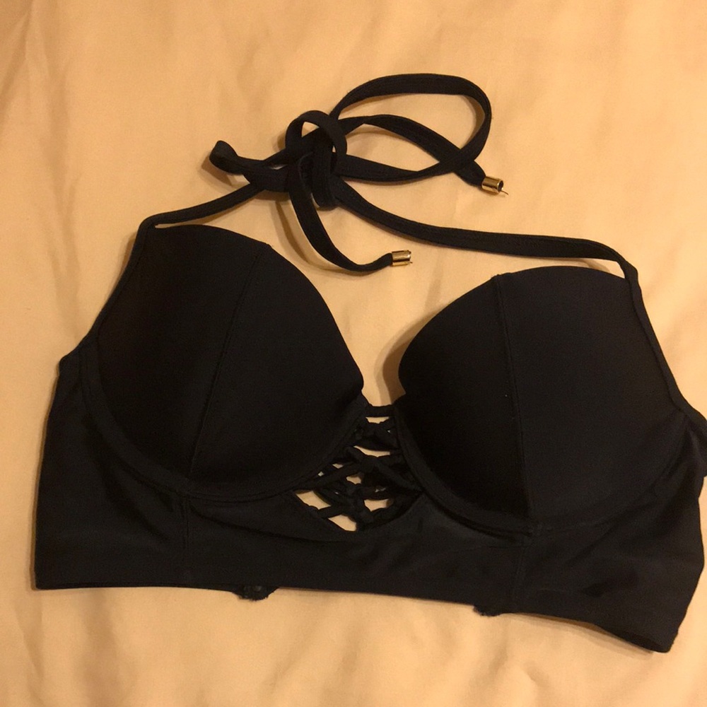 Black Padded Swimsuit Top